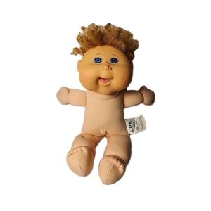 Cabbage Patch Doll CPK 1978 2016 Play Along Soft Body Curly Hair Blue Eyes Cute!